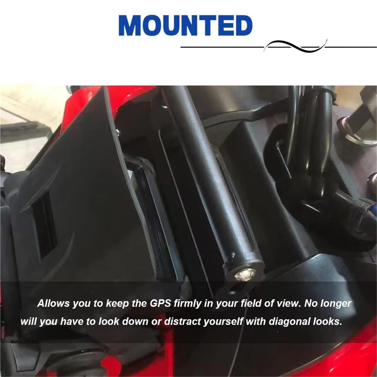 Support Plaque Navigation GPS Téléphone Moto Adaptateur Guidon pour ADV 150 2019 2020 2021 2022 2023 2024 2025 pour ADV150 Support Téléphone Moto