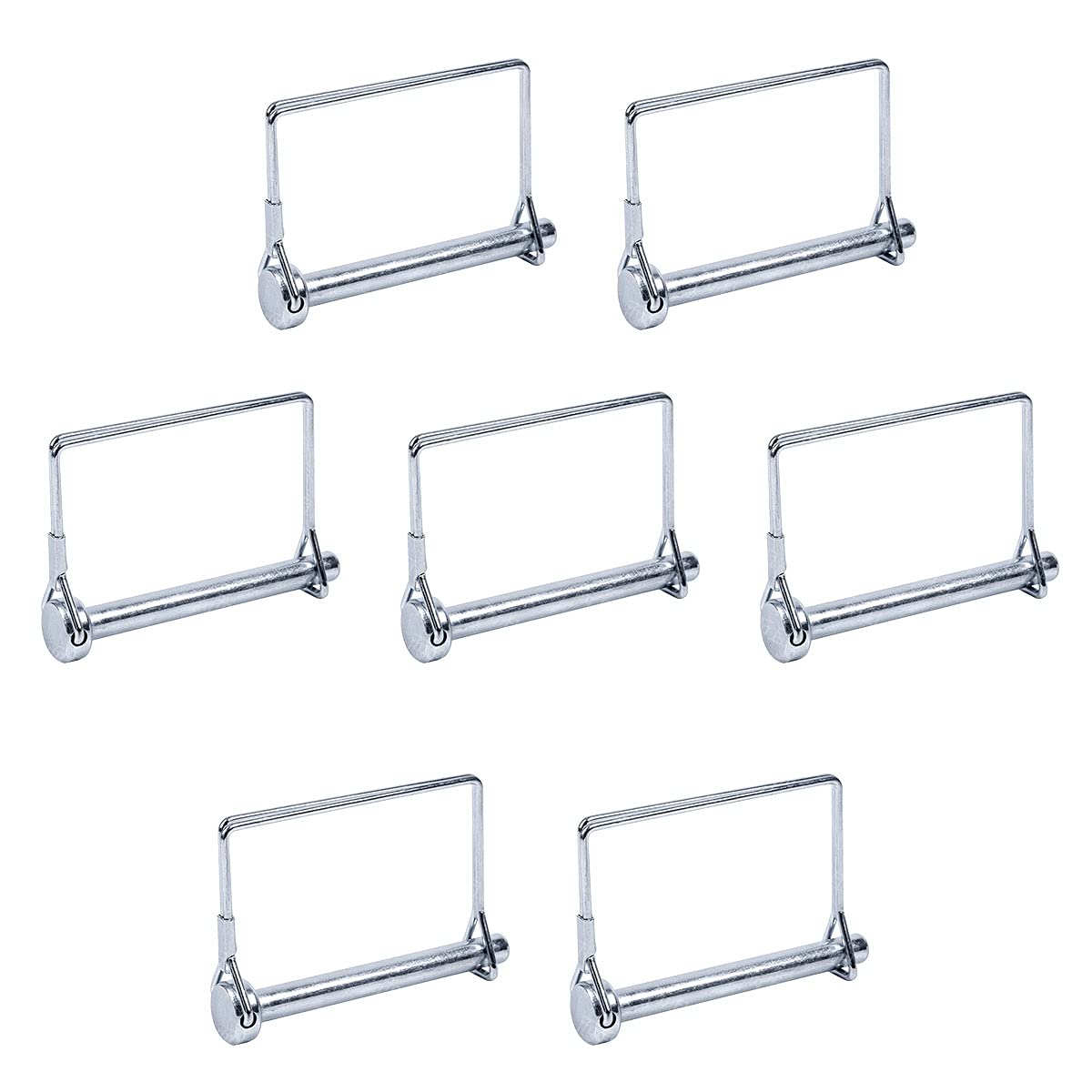 20 PCS Square Pto Pin Shaft Locking Pin 1/4 pin Hitch pin Wire Lock Pin Safety Coupler Pin 1/4" x 2-3/4"for PTO,Farm,Lawn,Hitches,and Garden