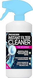 Pro-Kleen Instant Hot Tub & Spa Filter Cleaner Spray (1L) - Improves Efficiency of Filter - Suitable for all Hot Tubs, Pools & Spas