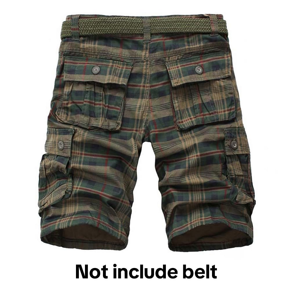 iCKER Herren Cargo Shorts Camouflage Freizeit männer Kurze Hose Lose Fit Baumwolle Bermuda Camo Shorts Sommer