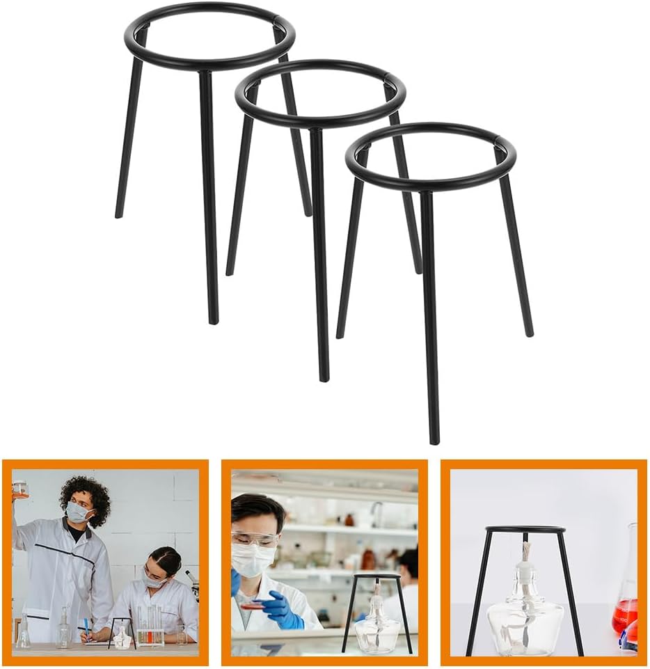 Ciieeo 3Pcs experiment tripod stand education tripod stand lab for school holder for school experiment holder alcohol burner lab iron equipment