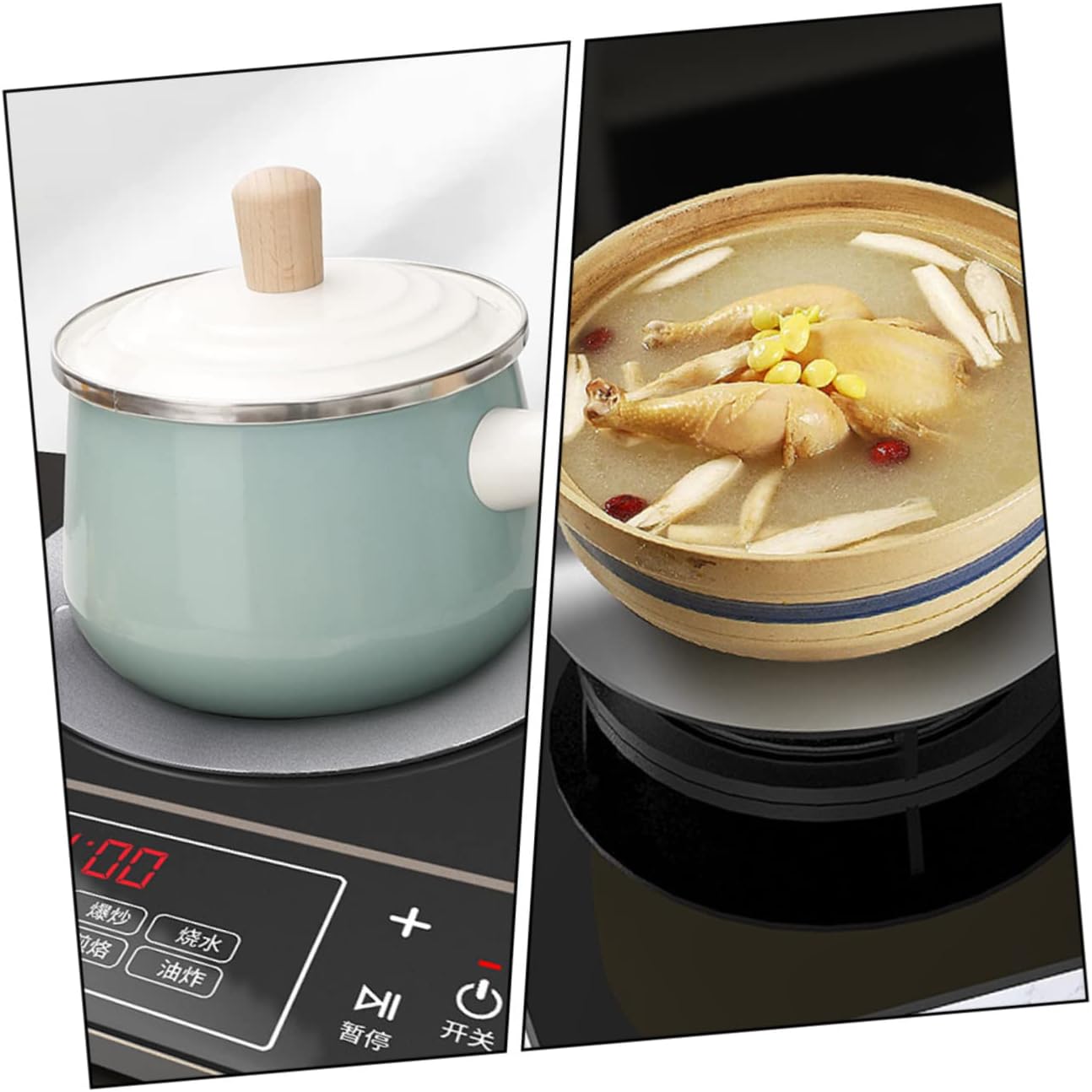 1pc Induction Cooker Heat Conduction Plate Stainless Steel Heat Spreader for Cooking