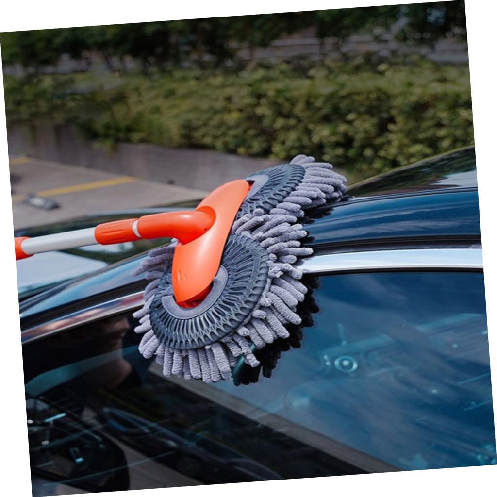 Telescopic Car Wash Mop Brush with Long Handle for Mirrors