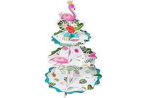 WERNNSAI Flamingo Cupcake Stand - A Tropical Delight for Your Party