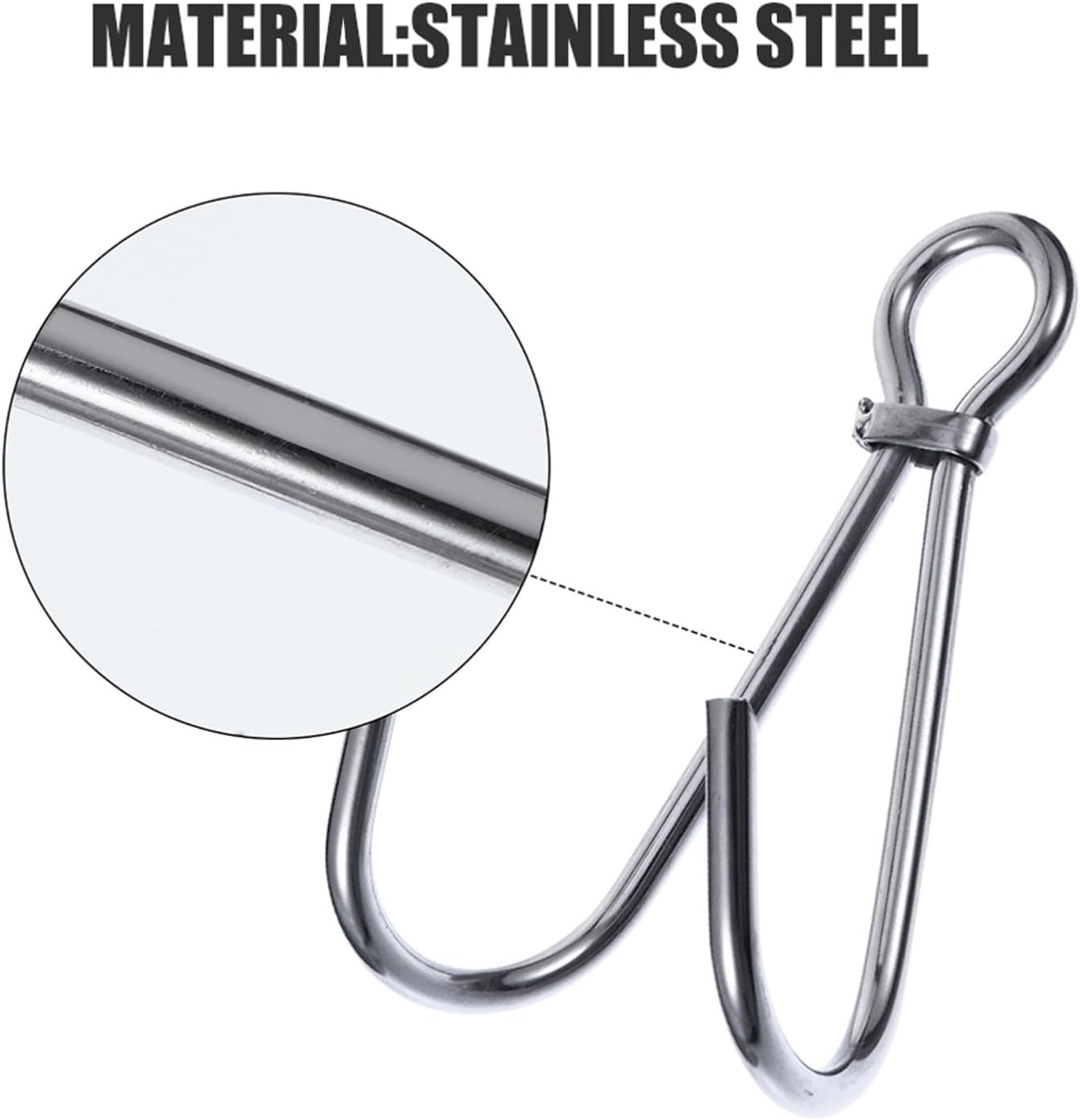 Double Claw Diving Hook 2pcs Stainless Steel 316 Corrosion Resistant Metal Hook Portable Multi-use for Underwater and Boat Safety Gear