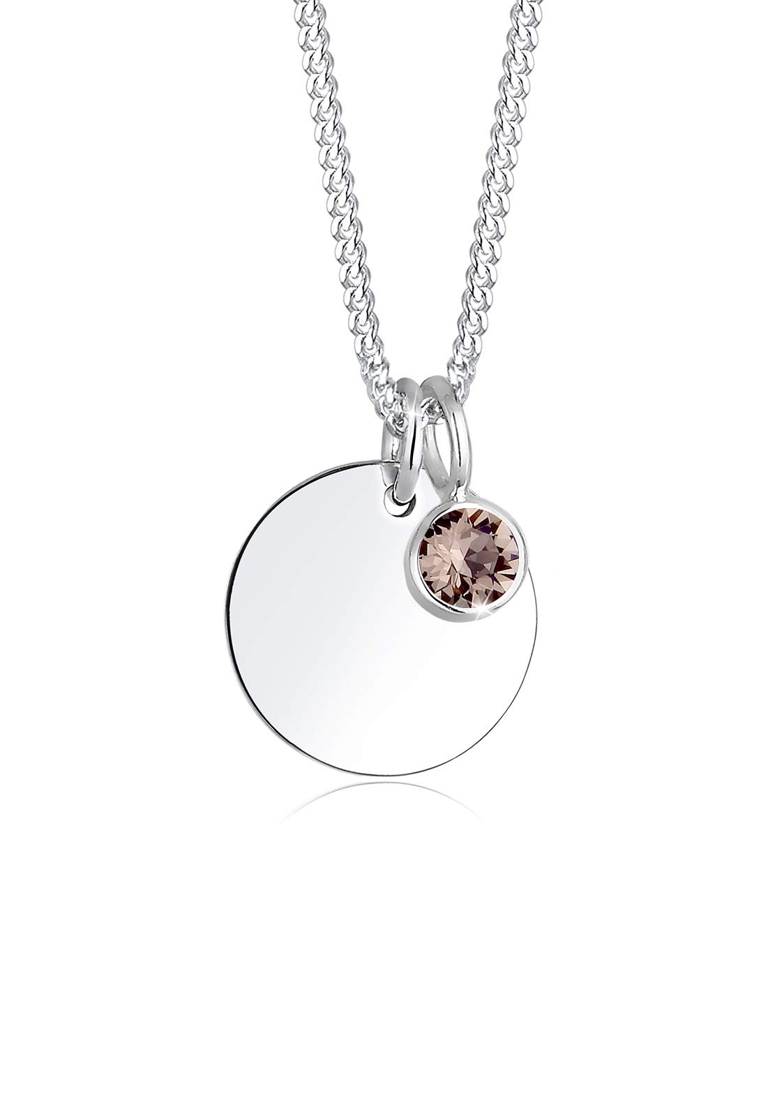 Elli Necklace Birthstone June Crystals 925 Sterling Silver