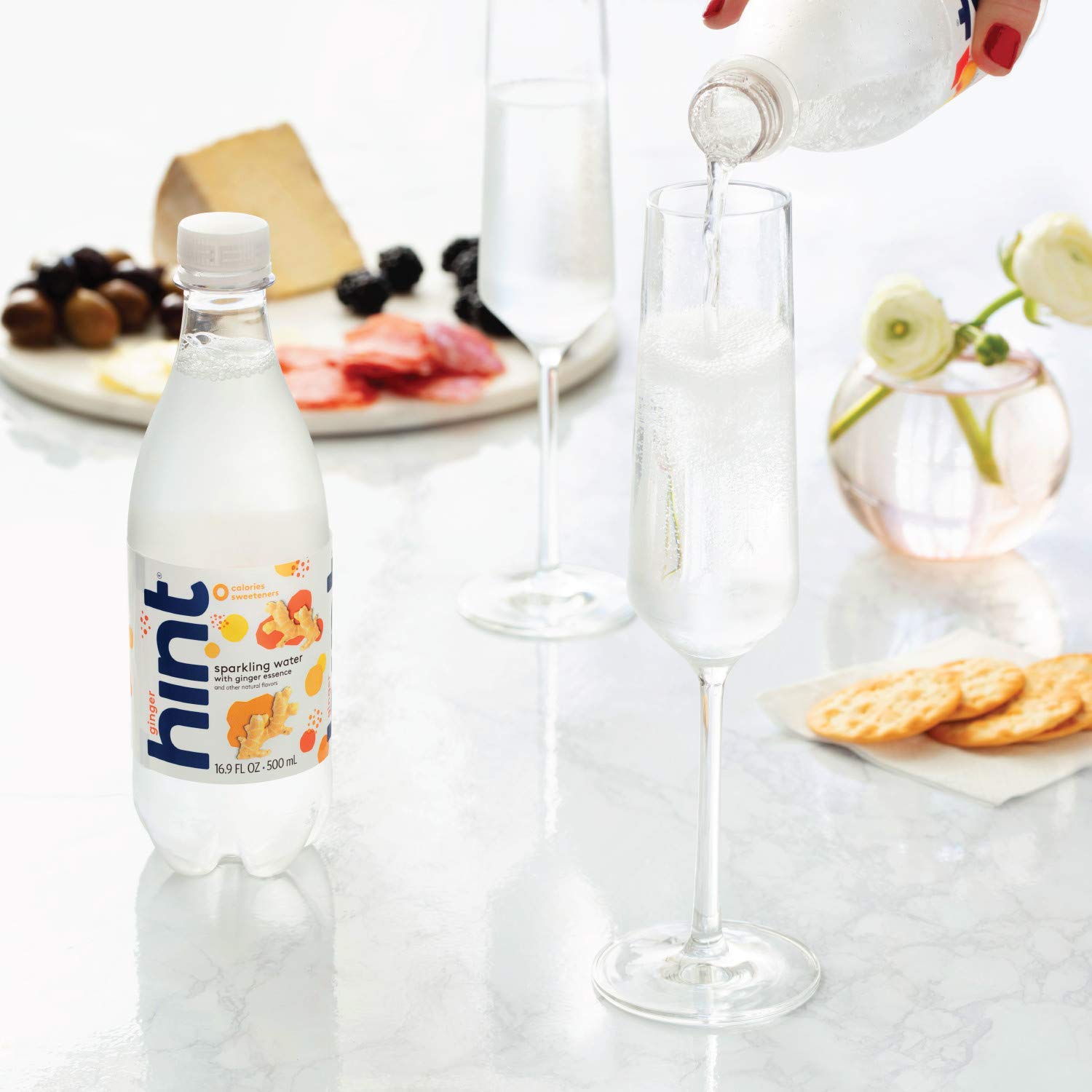 Buy Hint Sparkling Water Ginger (Pack of 12), 16.9 Ounce Bottles