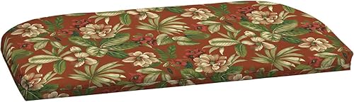 Comfort Classics Cojín de banco para patio al aire libre, 49 pulgadas de largo x 20 pulgadas de ancho x 2.25 pulgadas de alto, tela de poliéster