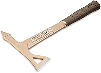 Vista 2 de ESTWING Hacha Tomahawk - Hacha ligera de 16.25 pulgadas con construcción de acero forjado y agarre de reducción de golpes - ETTA