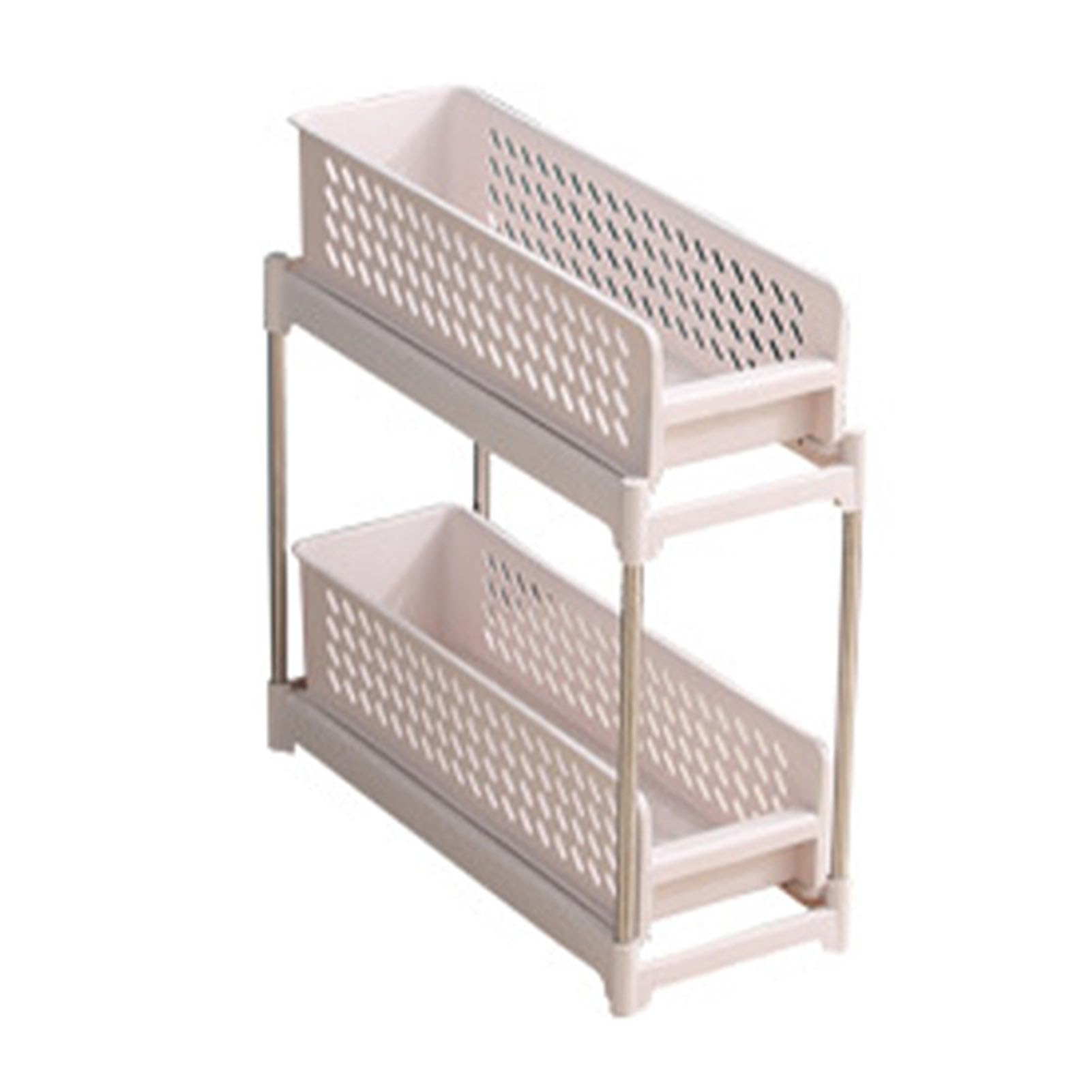 Carrello portaoggetti salvaspazio versatile regolabile dall'aspetto elegante organizer per carrello portaoggetti per domestica bagno camera da letto organizer per (2 strati)