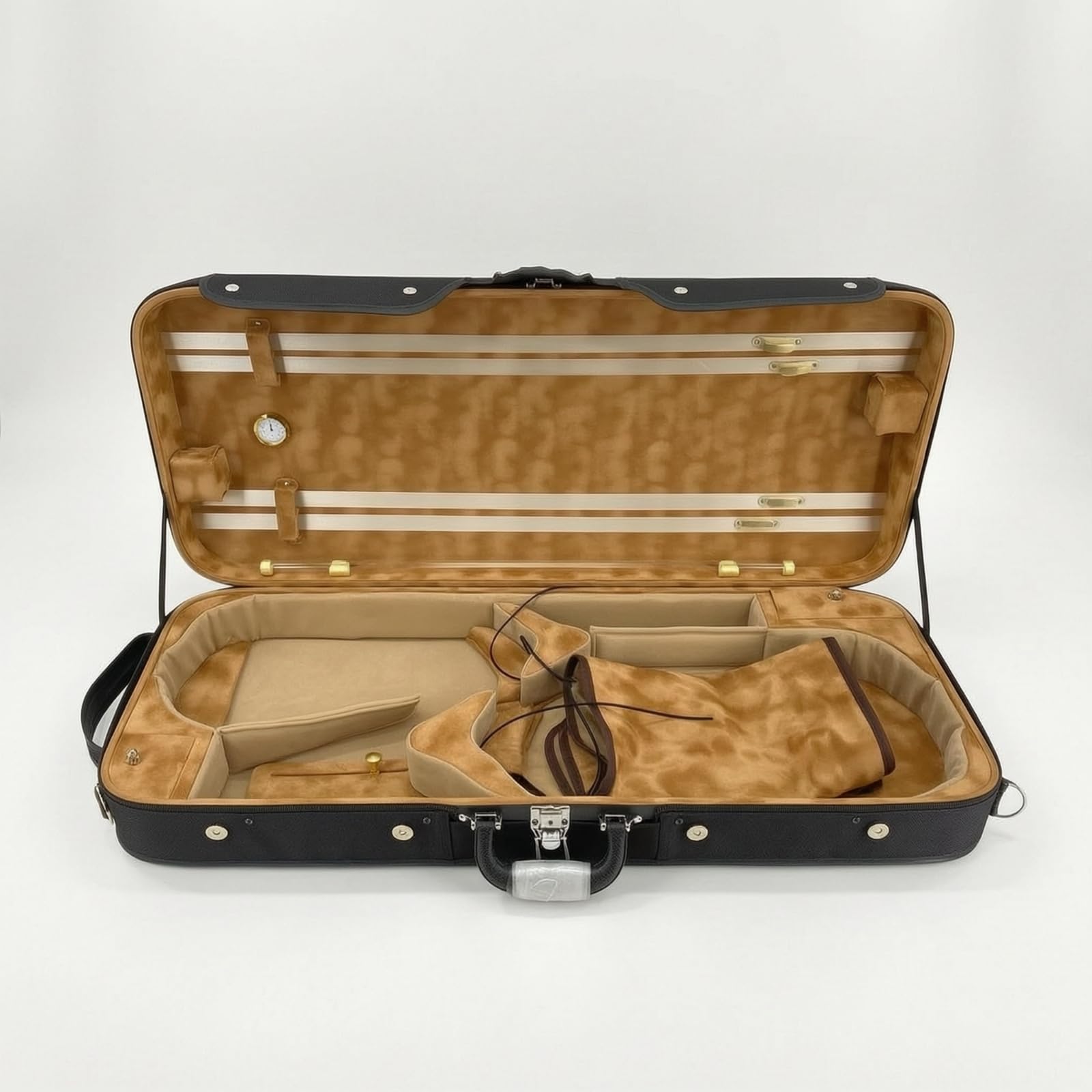 Estuche Violín Acolchado Funda Rígida Antigolpes para Viajes, Conciertos