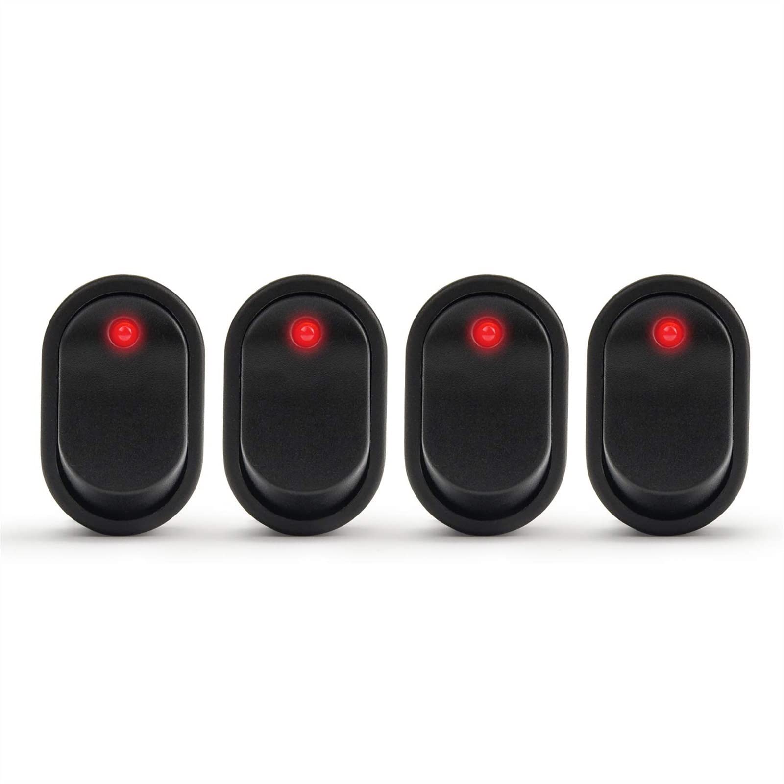 Interrupteur à bascule SPST ON OFF 12V 30A avec LED de signalisation rouge