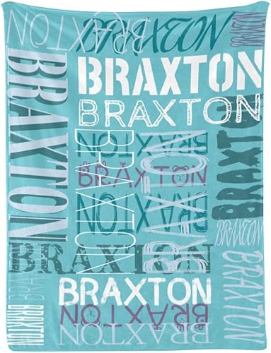 Miniatura 10 de Dr.TOUGH Manta personalizada con nombre personalizado para bebé, niño, niña, niños y adultos