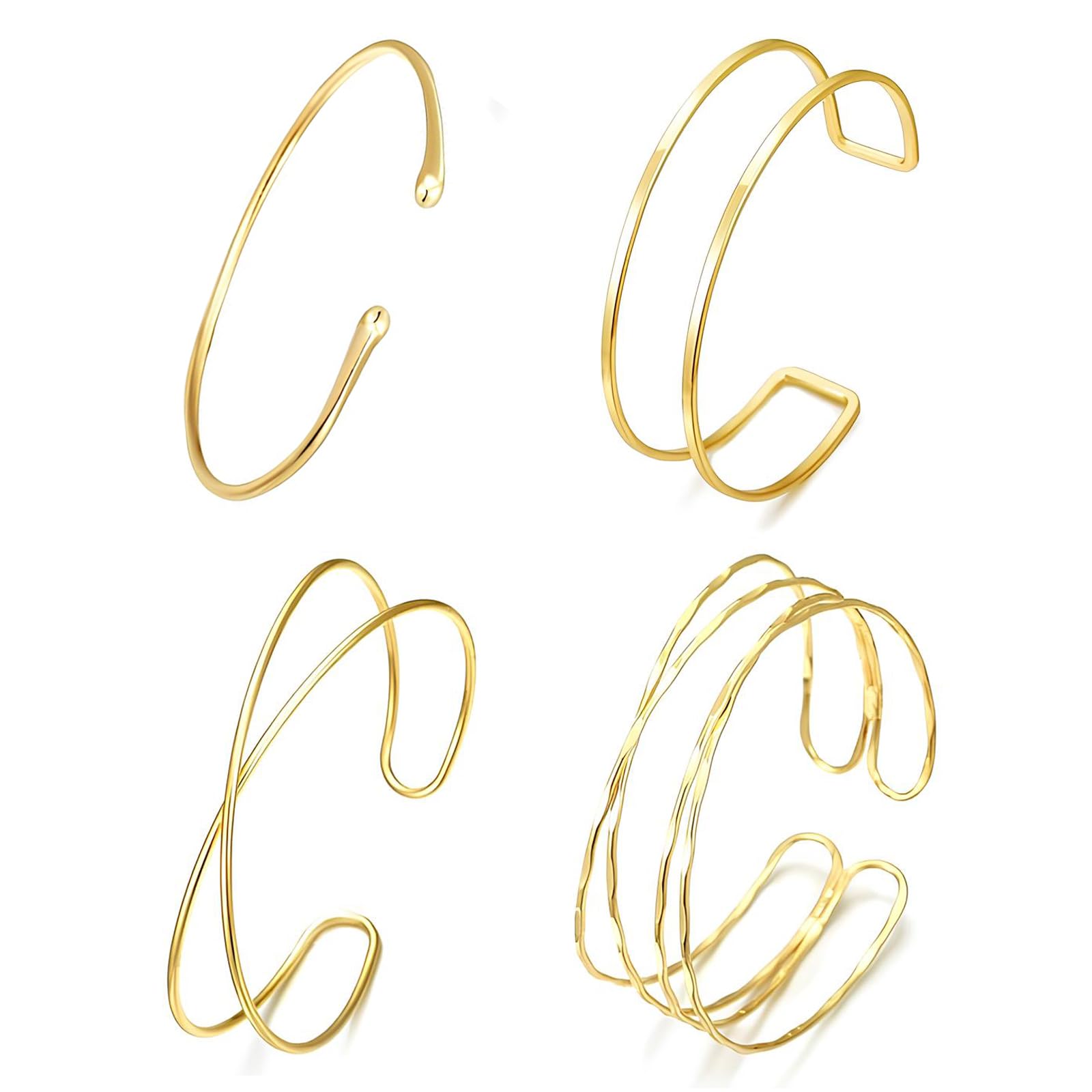 YANJINGHE Brazalete de Oro para el Brazo Superior, Pulsera para la Parte Superior del Brazo