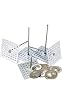 Perforated Insulation Pins 1-58 inches 1000 with Self-Locking Washers 1000 Made in USA
