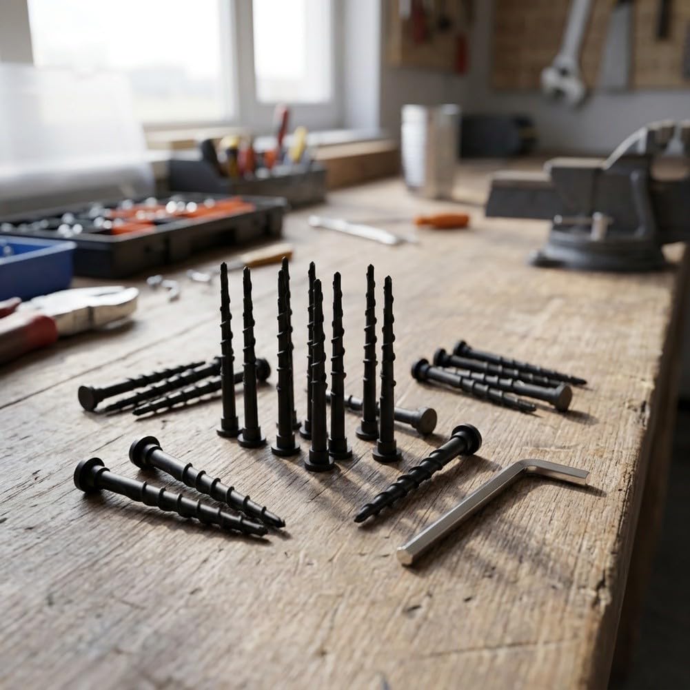 12 Tornillos de para tierra para Robot Cortacésped 14cm 12 Tornillos