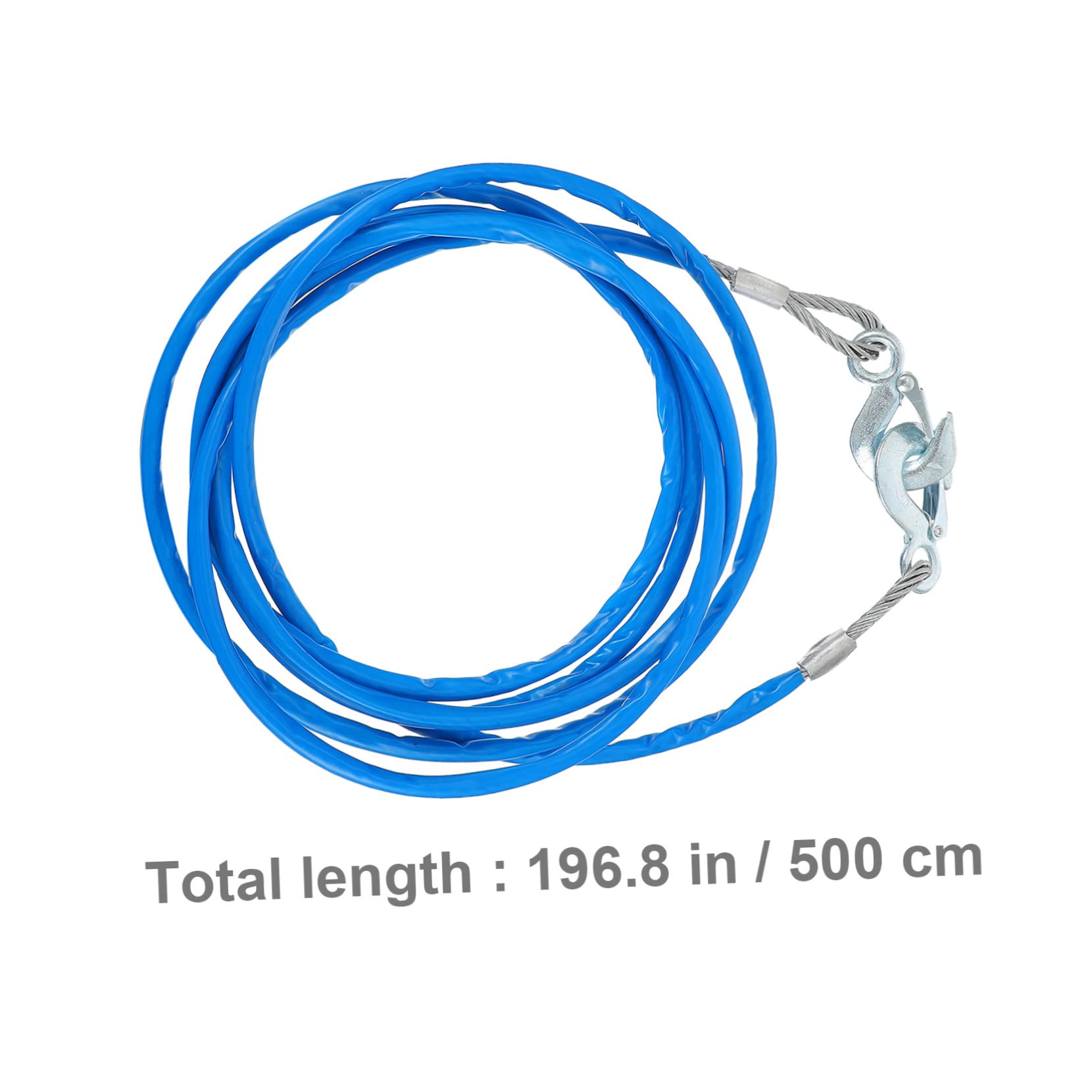 Parliky 1Pc Heavy Duty Trailer Winch Rope Durable Wire Towing Strap for Trucks Cars Atvs Premium Construction Stable Installation Resistant Capacity