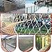 Stainless Steel Flexible Wire Rope Mesh With Buckle, Heavy Duty Safety Protection Net Tools, High Altitude Anti-Fall Netting, Cable Protection Boundary Fence ( Color : Mesh hole: 10 CM , Size : 1X10M
