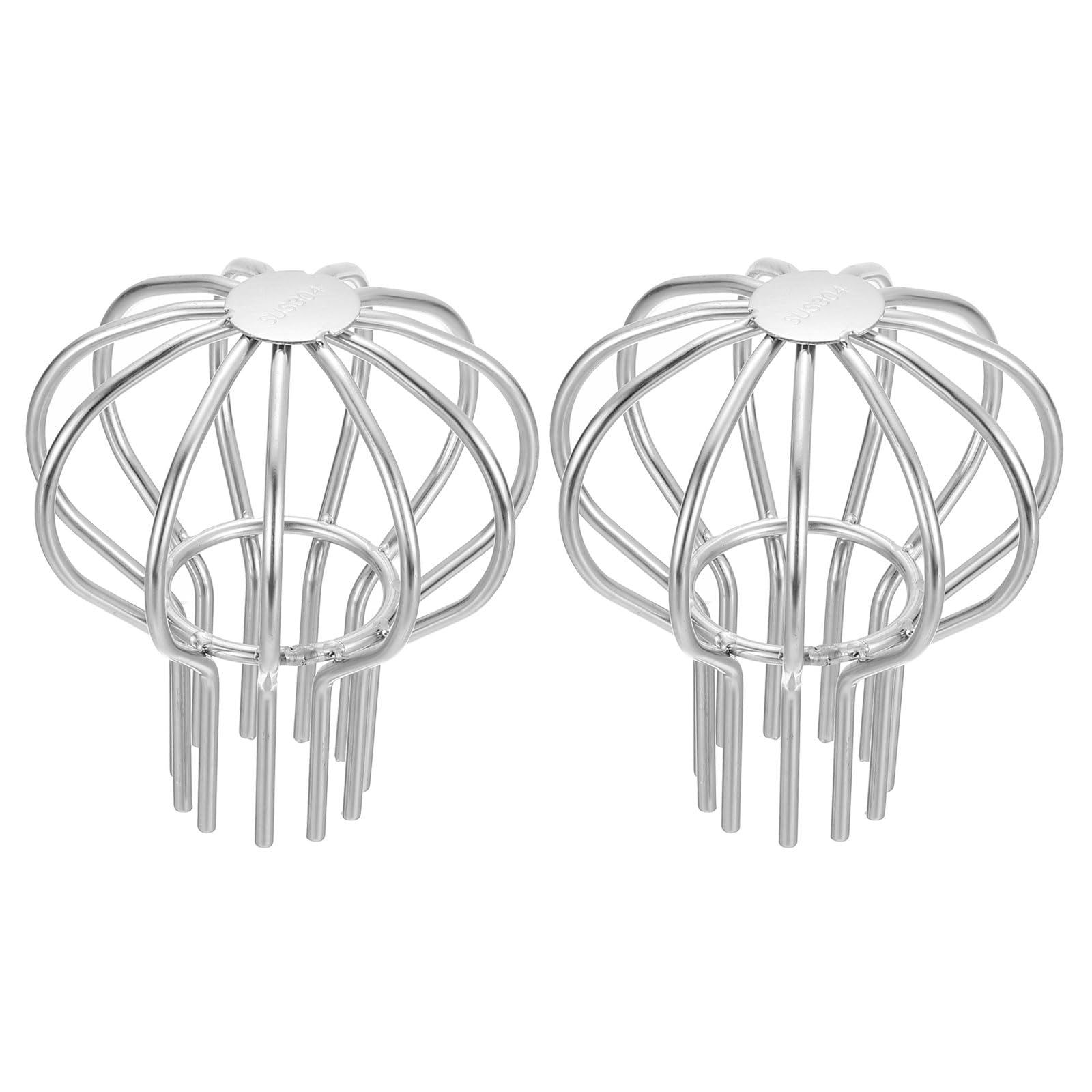 Zhidaishi One Color 304 Stainless Steel Gutter Guard, 2 Pack 2 Inch Round Downspout Filter, Drain Cover Strainer For Leaves Debris, Outdoor Down Pipe Protector