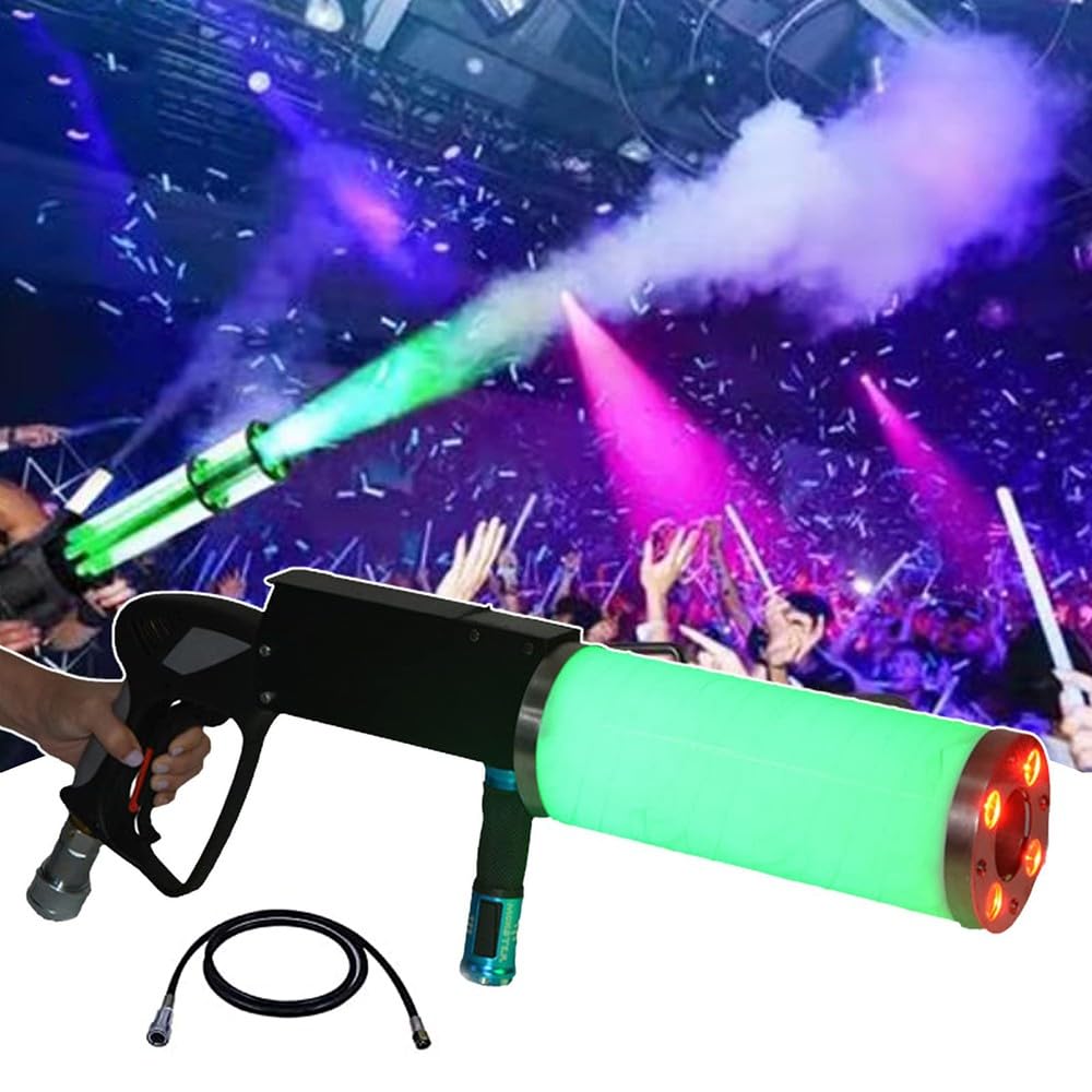 Macchina Del Fumo Portatile Con LED - Pistola Atmosferica CO2 Per Feste, Matrimoni E Discoteche - Foto 14