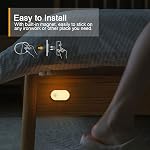 Lyridz Rechargeable Motion Sensor Night Light, [4 Pack] Magnetic Stick On Veilleuse, Up to 180 Days Battery Life, 1-20LM Side-Touch Dimmable 2700K Warm White for Bedroom, Stairs, Hallway