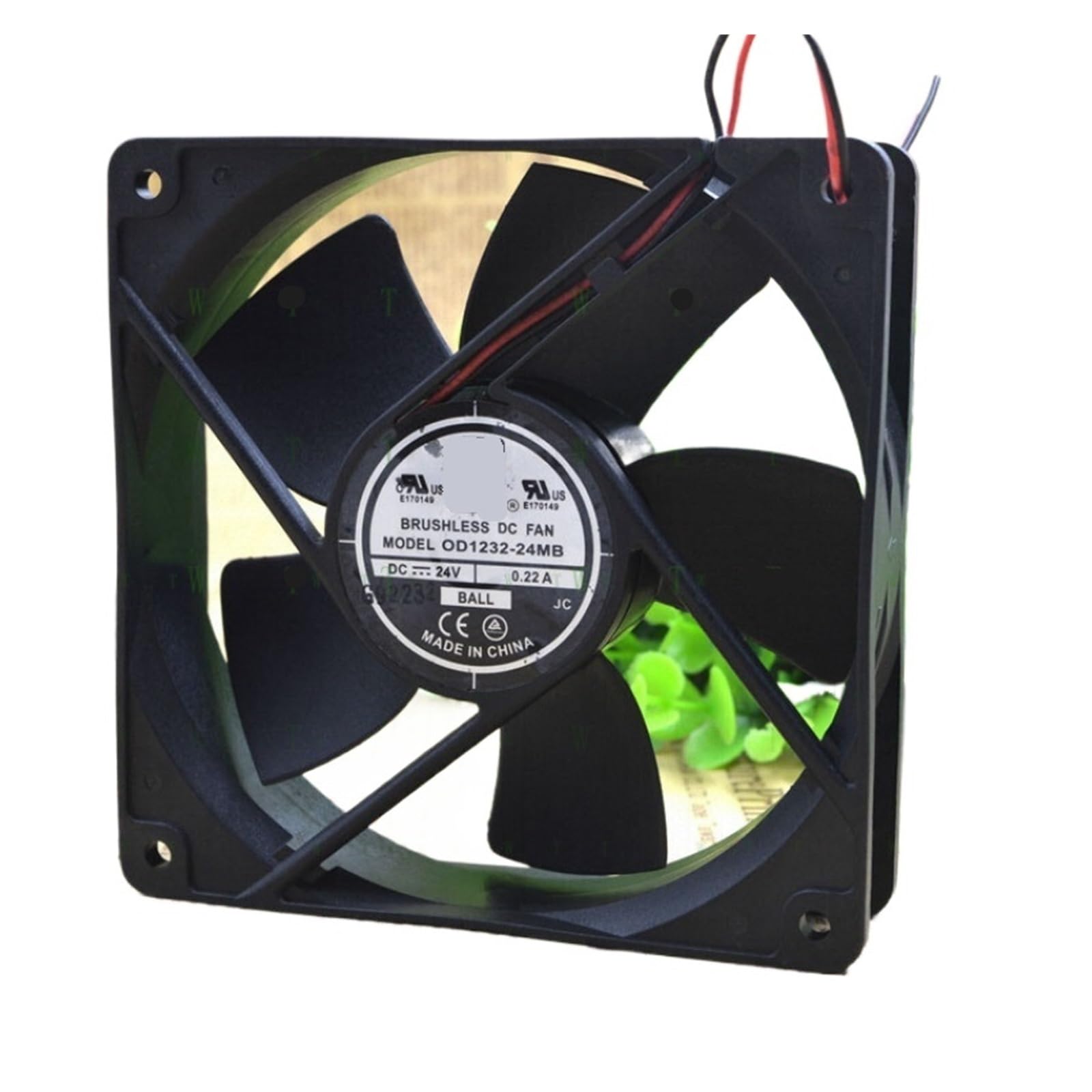 Ventilateur 24V OD1232-24MB à haut débit 107 CFM pour refroidissement