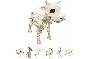 Shaperme Skeleton Cow: The Eerie Halloween Decoration for Yards, Gardens, and Parties