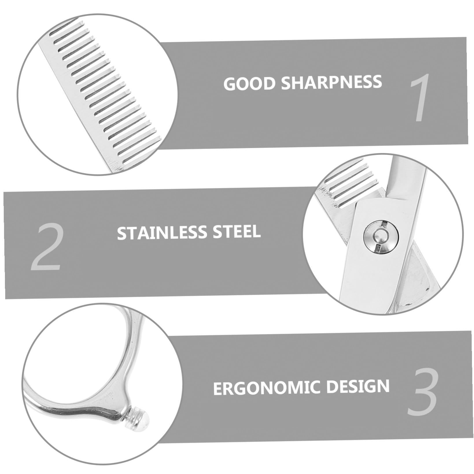 PLAFOPE Juego de Tijeras de Corte de Pelo para Zurdos 2 Piezas 6 Pulgadas Acero Inoxidable Plateado Profesional Peluquería Barbería Uso Ergonómico Seguro