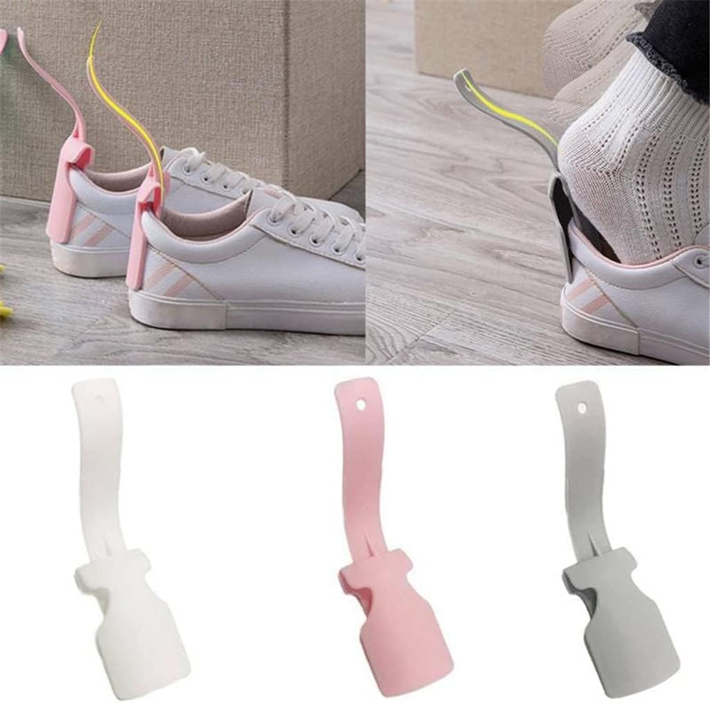 1PC Lazy Shoe Helper Unisex Wear Horn Shoehorn Easy And Off Sturdy Slip Aid Tool Lifter