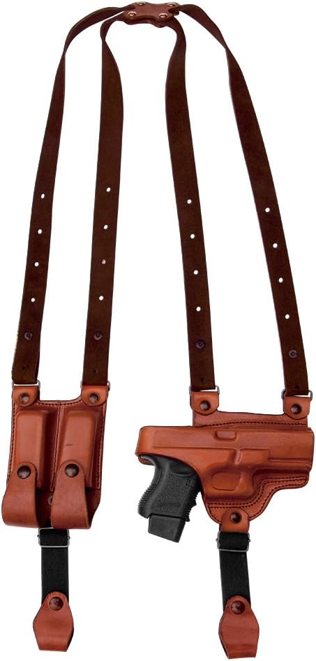 Tagua SH4-078 Full Slide Shoulder Holster, Ruger LC9 with Crimson Trace Laser, Brown