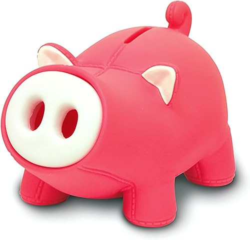 DomeStar Linda hucha de cerdo banco de juguetes de cerdo rosa banco de dinero decorativo adorable figura de cerdo para niño niña niño adulto amante