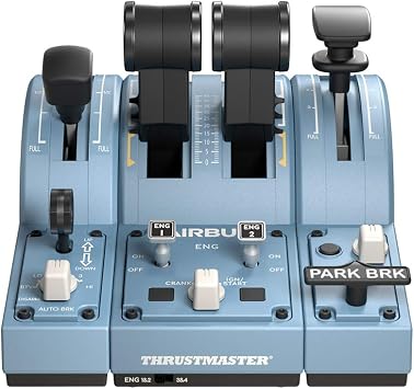 Thrustmaster TCA Quadrant Add-On Airbus Edition - Realistic Flap, Spoiler, and Brake Controls for PC