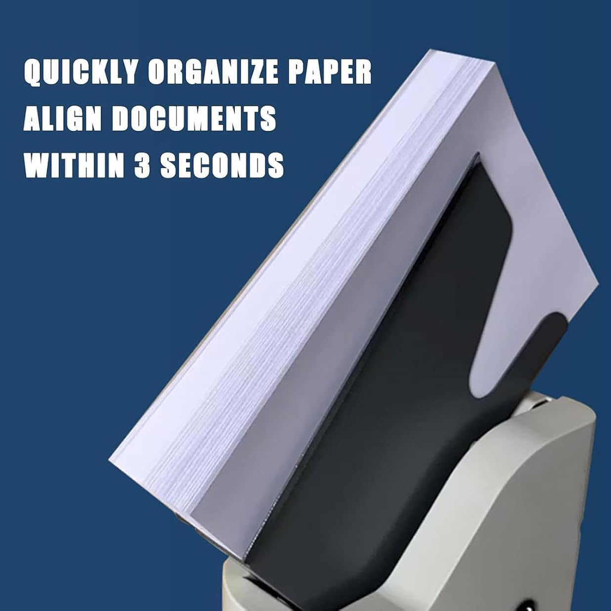 Paper Jogger automatico - Sorter carta da tavolo con supporto angolare, 18000 giri/min, slot di grande capacità per uffici e centri di copia di stampa