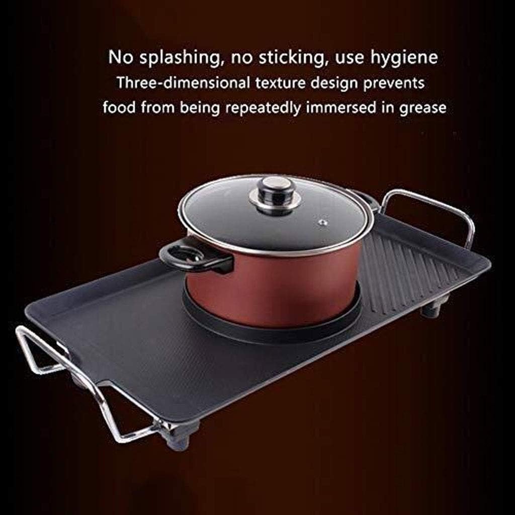 Electric Grill, Non-smoking Hot Pot, Non-stick Multi-purpose Barbecue, New U-shaped Design Heating Tube