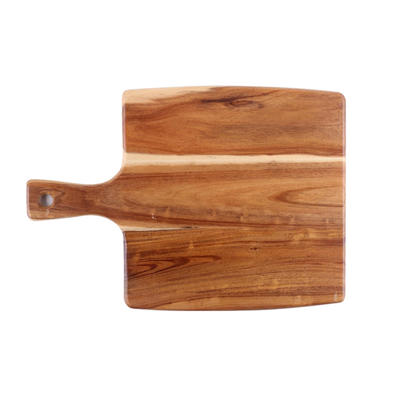 Tabla de madera para queso y pizza, tabla de cortar, bandeja de servir y tabla de embutidos con asa, perfecta para entretenimiento y presentación de alimentos