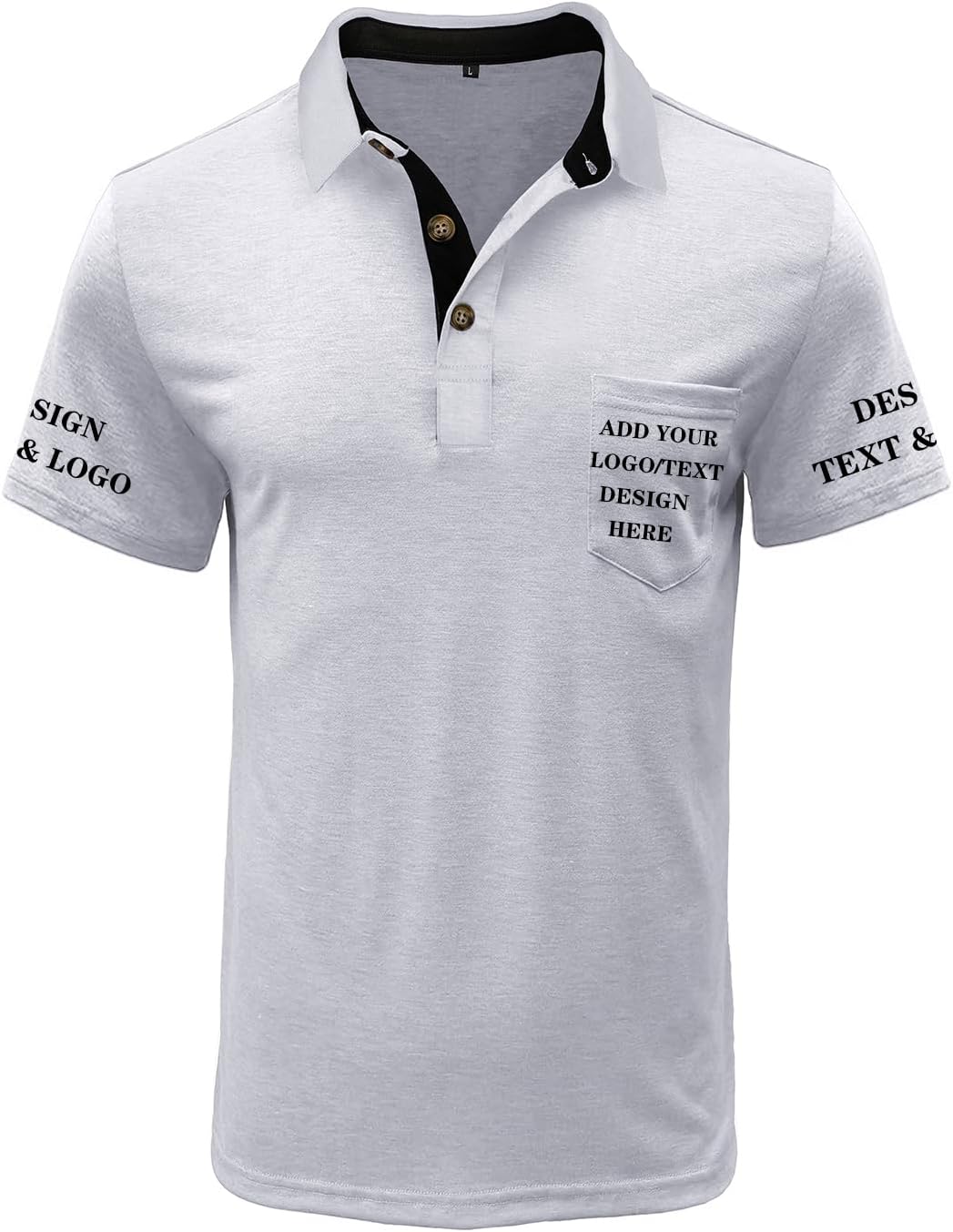 Custom Polo Shirts for Men Casual Short/Long Sleeve Personalized Tee Shirts Customized Golf T Shirt with Pockets - Image 3