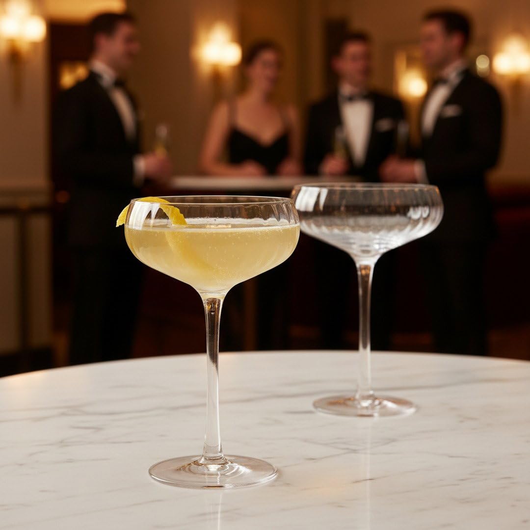 El Morocco Crystal Cocktail Coupes – Vintage Nightclub Style -8 El Morocco Crystal Cocktail Coupes – Vintage Nightclub Style -8