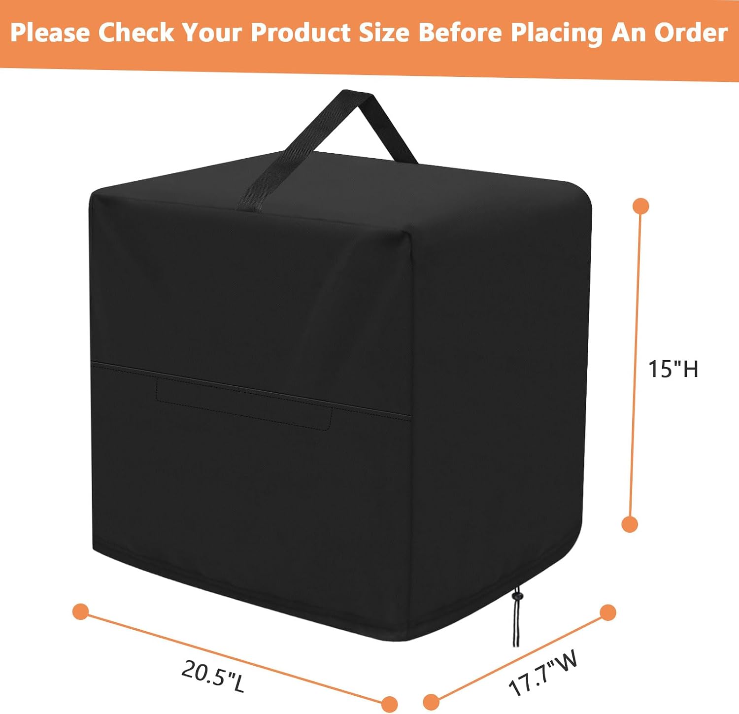 Meat Slicer Cover for 8"/10"/12" Machine 20x17x15in
