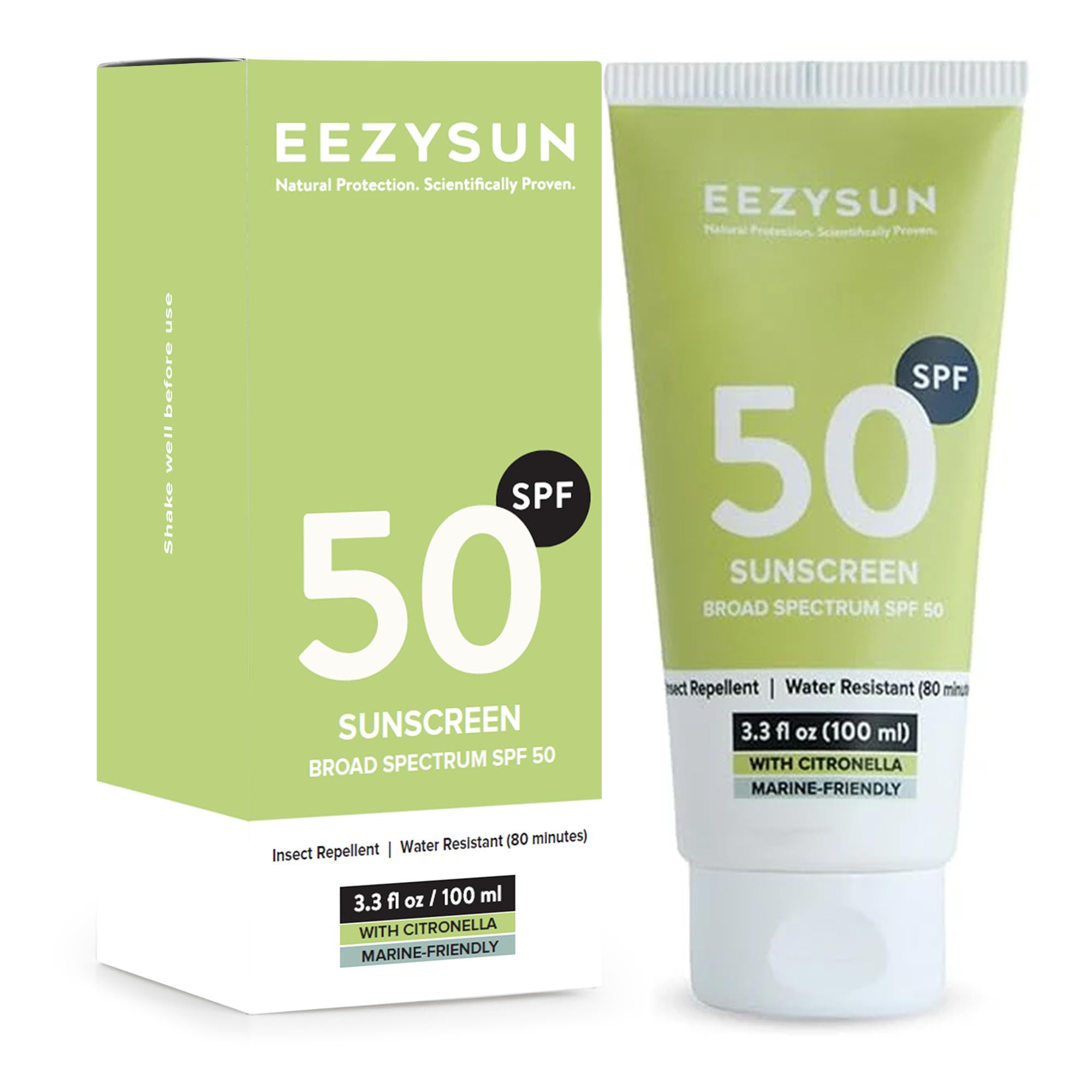 Amazon.com: EEZYSUN Sunscreen SPF50 with Insect Repellent - Water