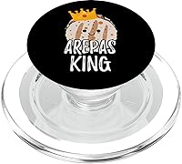 Vista 8 de Arepas King Venezolano Comida Tradicional Divertido Fabricante de Arepas PopSockets Adhesivo PopGrip