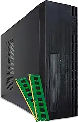 Pc Gamer Slim Cpu Ryzen 5 16gb Ram Ssd 240gb Vega 8 Wifi (PRETO)