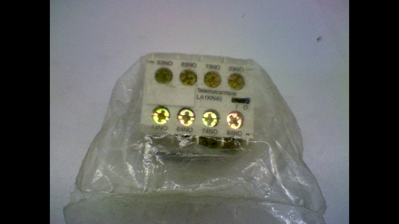 Telemecanique La1kn40 Auxiliary Contact Block, 575 Vac, 10 Amp, Iec La1kn40