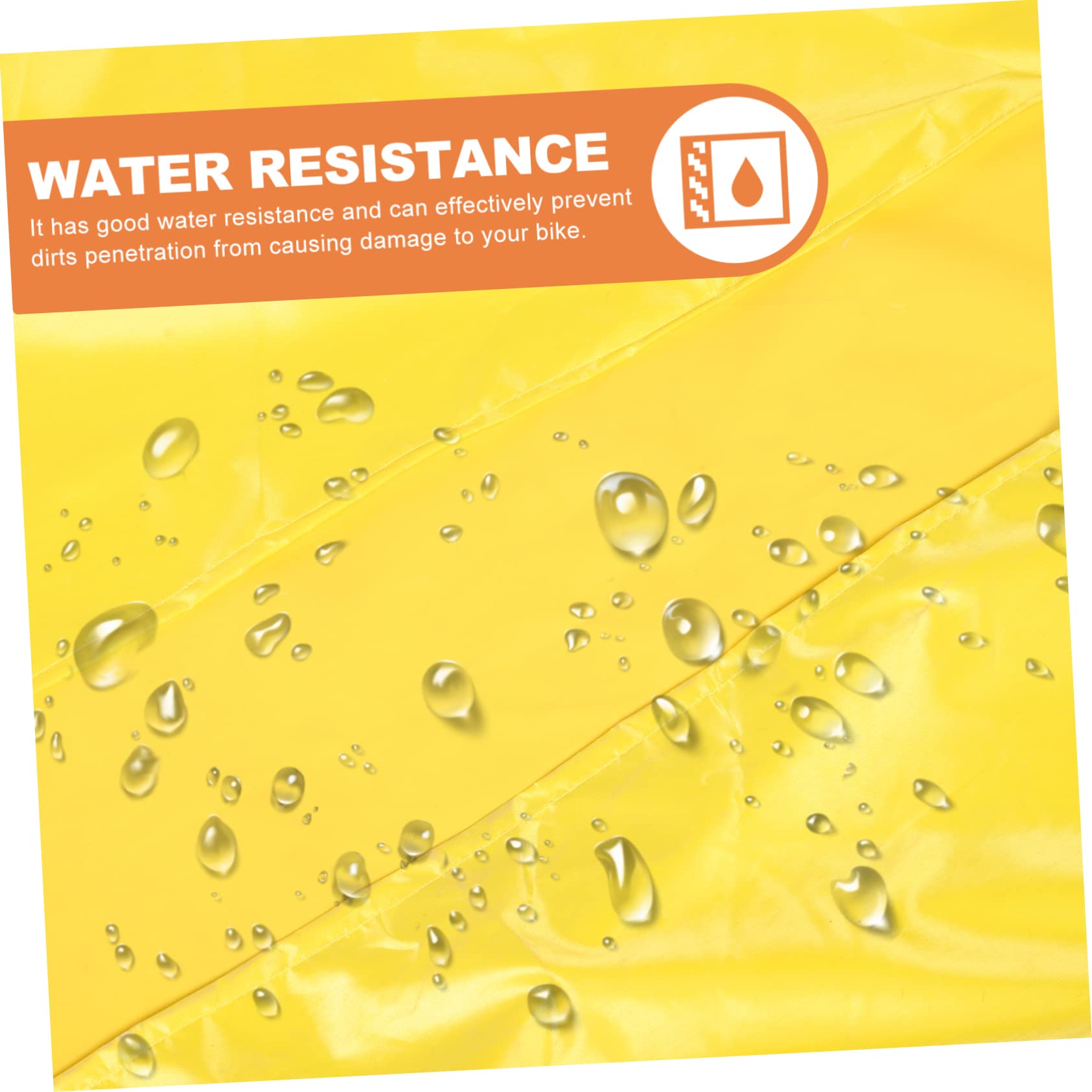 Copertura Antipioggia per Bicicletta Elettrica e Scooter, Telo Oxford Giallo, Resistente All’acqua, Antigraffio, per Esterni e Rimessaggio