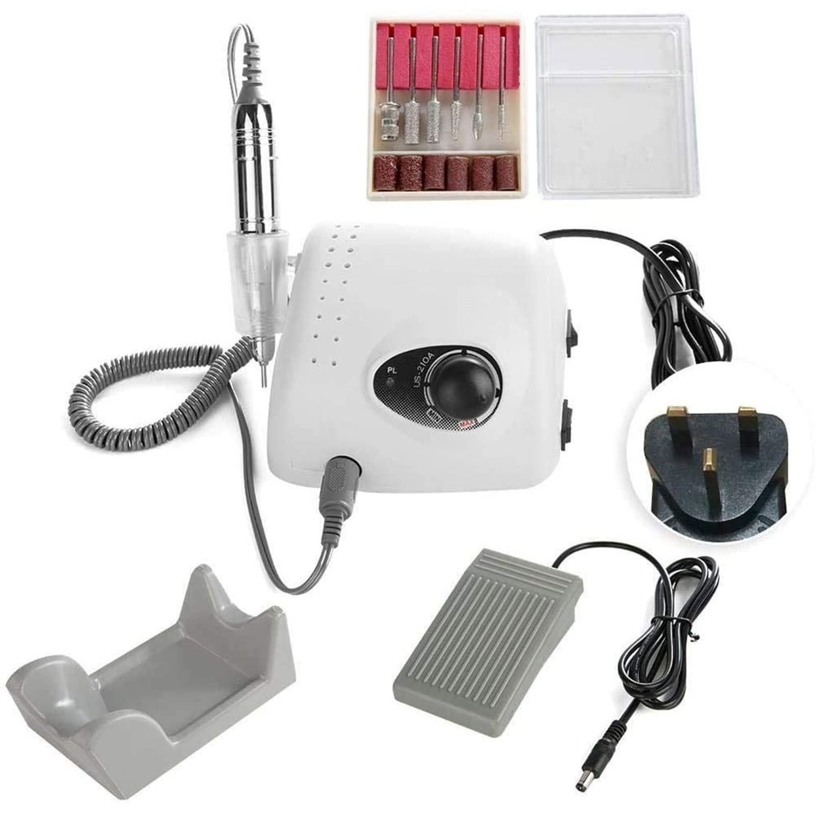 Electric Nail Drill Files 30000 RPM Pedicure Machine Kit Nail Art Sander Polishing Instrument for Manicure Pedicure Polishing