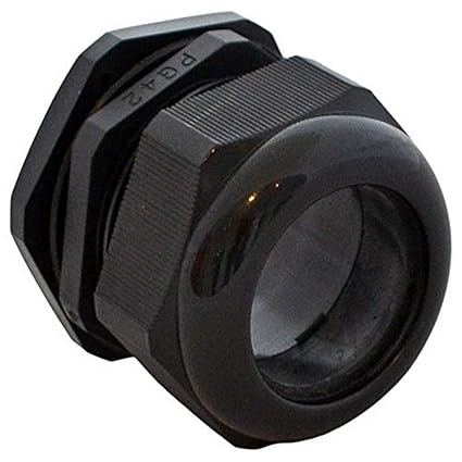 BUD Industries IPG22242 IP66 TUV Nylon Cable Gland Fits Round Wire from 1.18 to 1.5