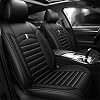 Car Seat Covers Front for Toyota for Hilux 2004-2025 Car Seat Protector Waterproof Seat Cushion Interior Accessories MH84 Front Pair Black