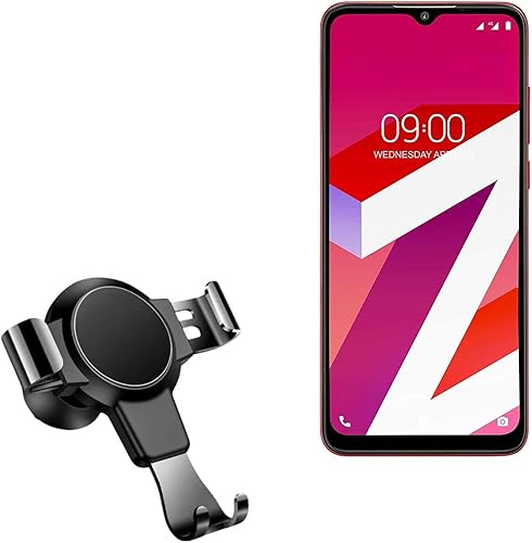 Miniatura 1 de BoxWave Car Mount Compatible with Lava Z4 - X-Switch Car Mount, Air Vent Mounted Holder Simple Minimal - Jet Black