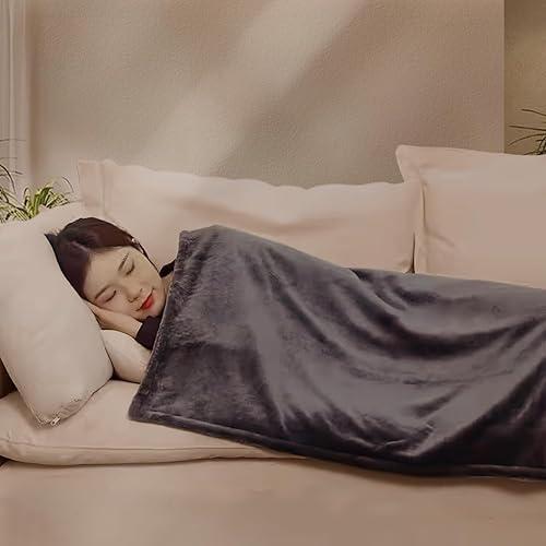 Miniatura 3 de Manta térmica por USB manta térmica de franela de lujo con botones manta térmica ultra cálida cuello y hombros para uso en casa oficina y exteriores