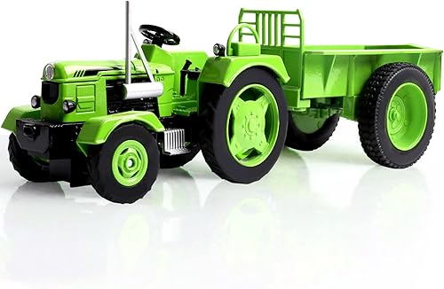 FUBARBAR Juguete de tractor de metal, camión tractor para niños de 3, 4, 5, 6 años, regalos para Chrstimas (verde)