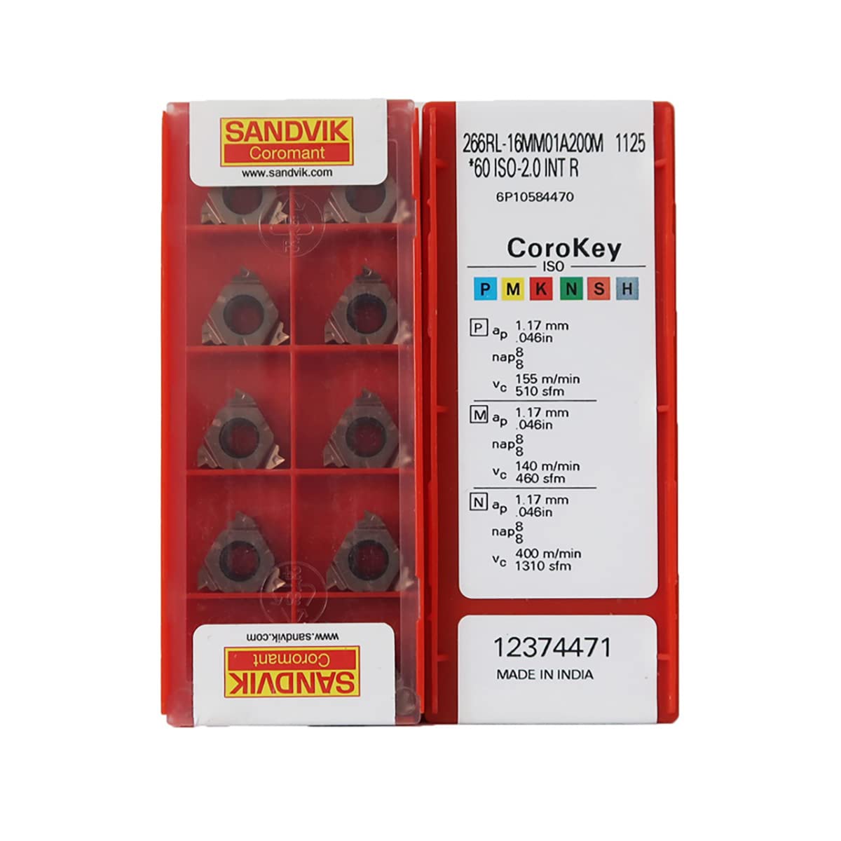 Amazon.co.jp: Sandvik Coromant 100% オリジナル 266RL 16MM01A200M 